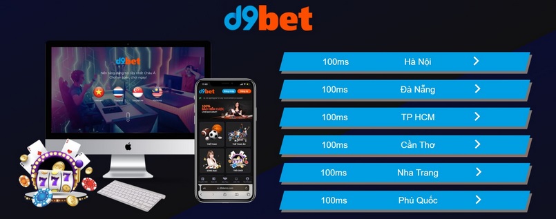 Nhà cái D9bet - Cổng game hỗ trợ người dùng với đa dạng các hình thức thanh toán các giao dịch
